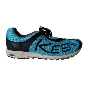 Keen Blue Black A86 TR Trail Running Shoes Mesh Asymmetrical Lace-Up Women's 8